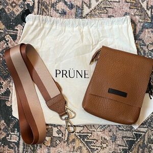 Prune Brown Leather Bag